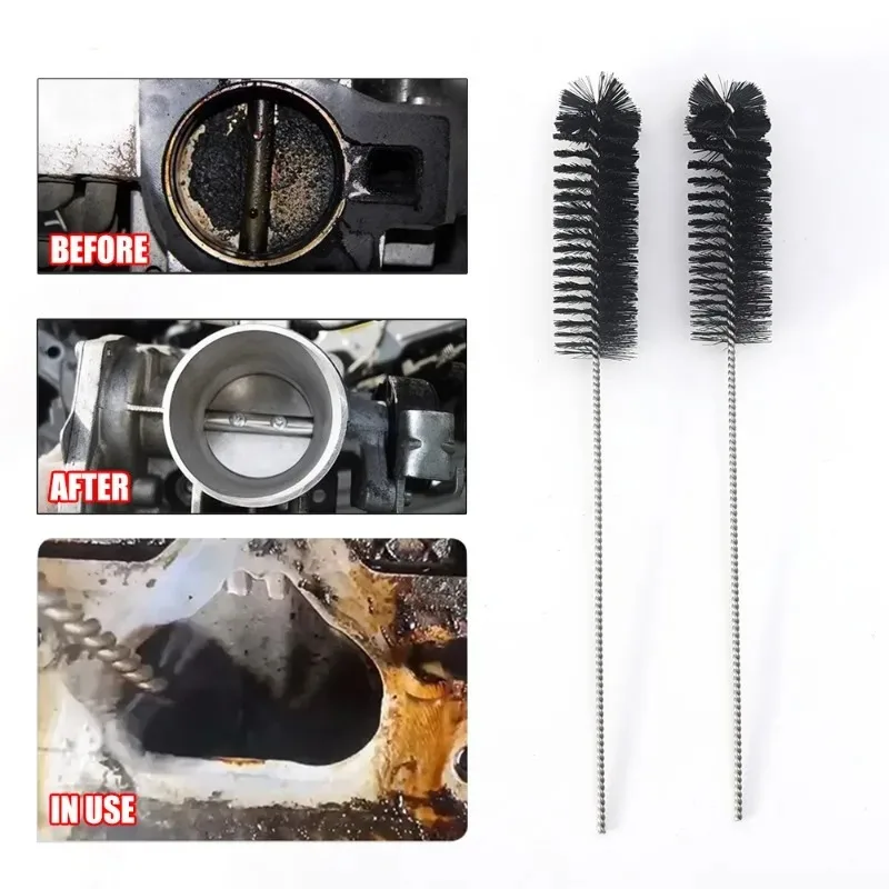 Car Valve Carbon Cleaning Tool Engine Intake Cleaning Tool Brush Combustion Chamber Cylinder Inspection Auto Parts car cleaning tool