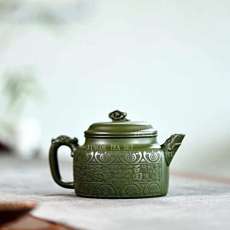 Yixing Teapot Household 350ml Large Capacity Teapot Chinese Green Tea Set High Quality Kung Fu Tea Drinking Pot Samovar