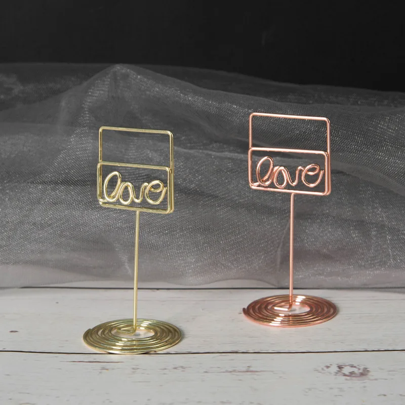 

Love Note Clip Creative Desktop Business Card Holder New Office Storage Study Stationery