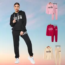 

Womens Tracksuit Solid Color Hoodie and Pants Women Jogging suit Long Sleeve Sweatshirt and Sweatpants Casual Sportswear