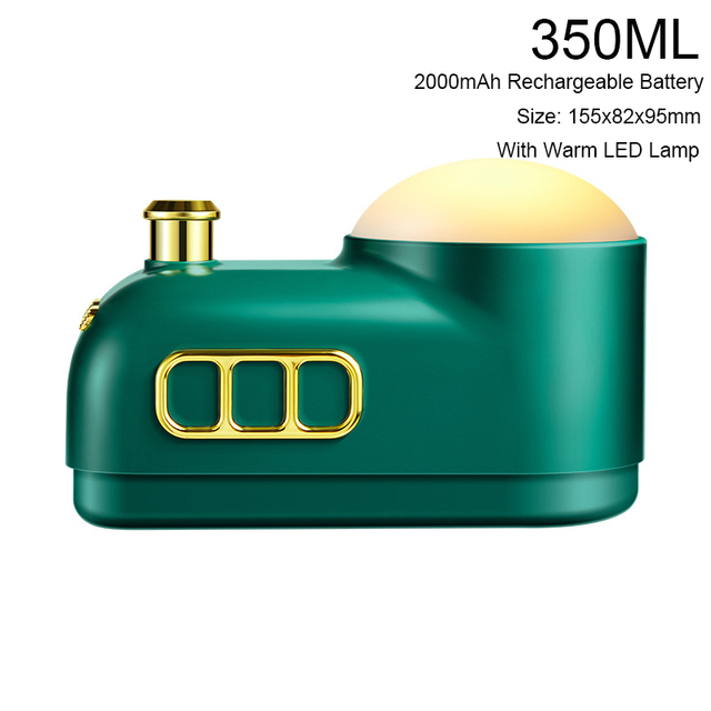 Ultrasonic Humidifier Retro Mini Train USB Aroma Air Diffuser Essential Oil Mist Maker Fogger With Color LED Light