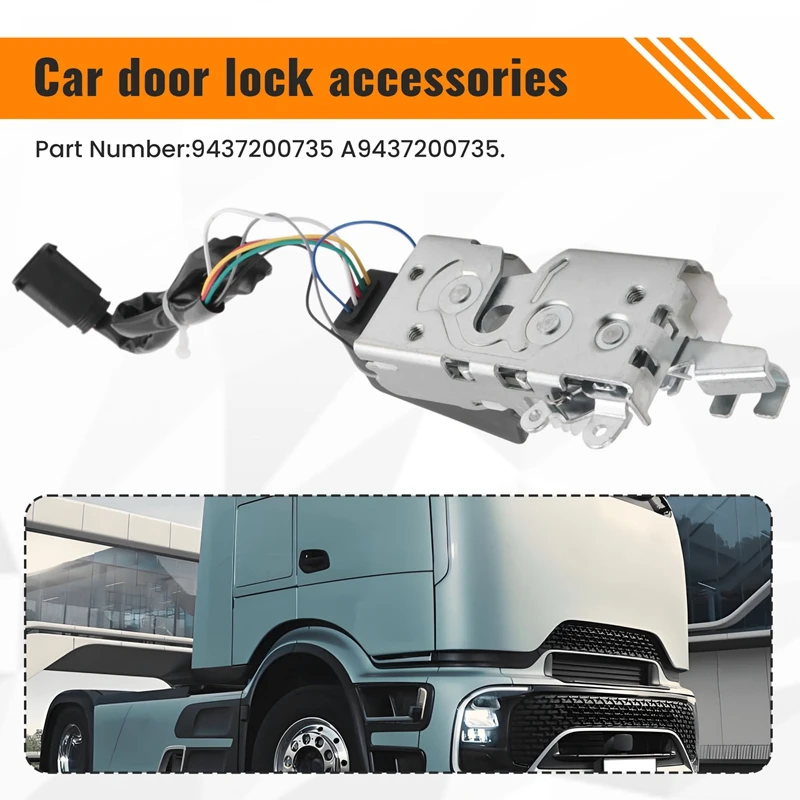 Car Door Lock Assembly Truck Right Central Door Lock 9437200735 A9437200735 For Mercedes-Benz Actros Atego Axor-N58