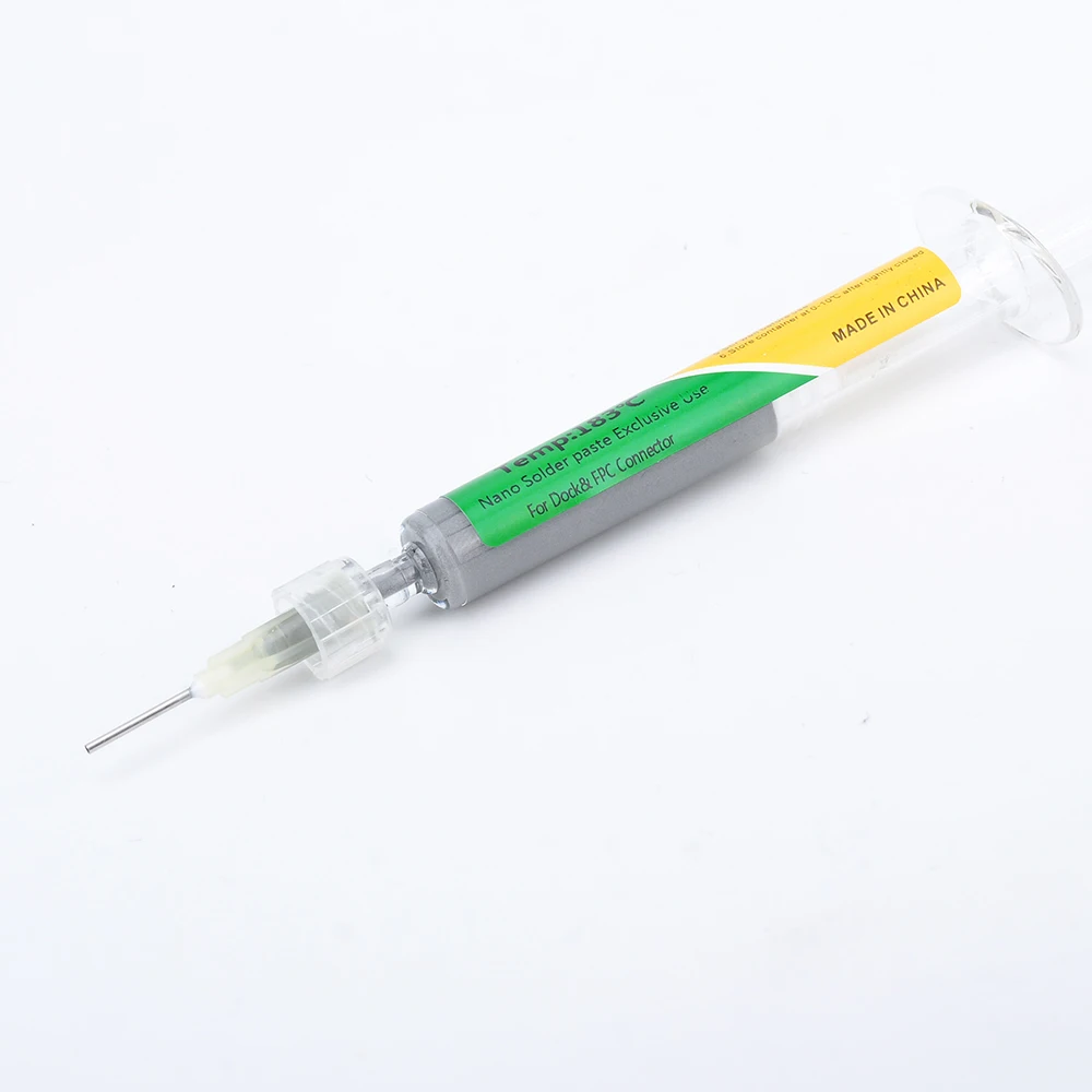 New Type Low Temperature Lead-free Syringe smd Solder Paste Flux For Soldering Led Sn42Bi58 Repair Welding paste tool