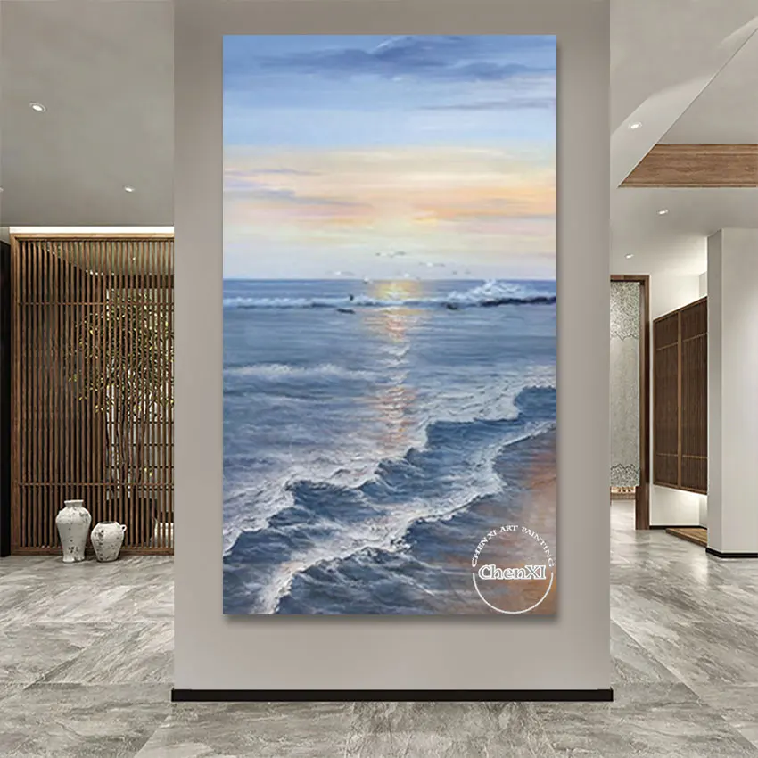 

Новое поступление, абстрактный солнцезащитный набор, пейзаж, холст, картина для современного дома, гостиной, искусство