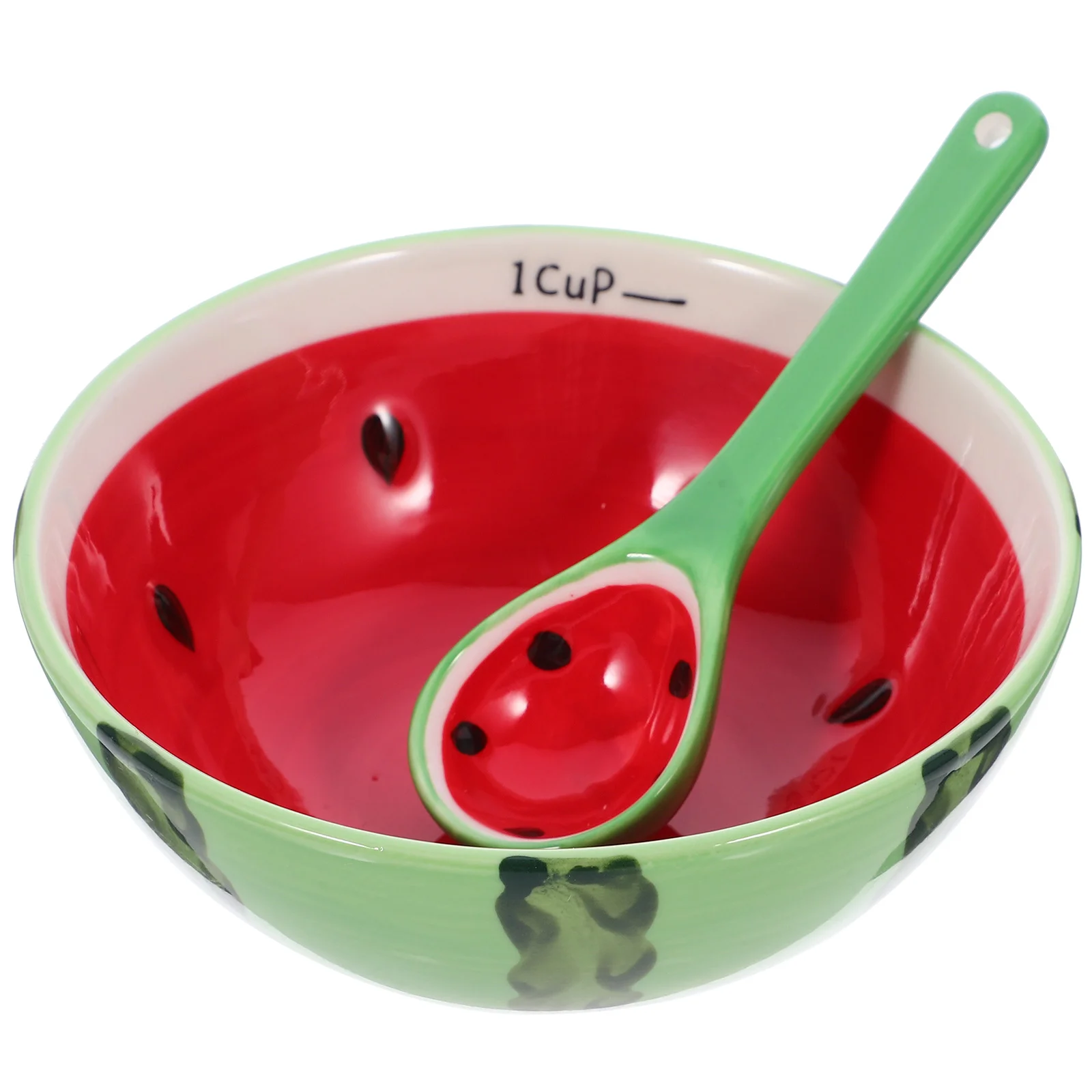 

Ceramic Watermelon Bowl Family Rice Container Novelty Household The Lovely Ceramics Small Bowls Dessert Dishtowelsforkitchen