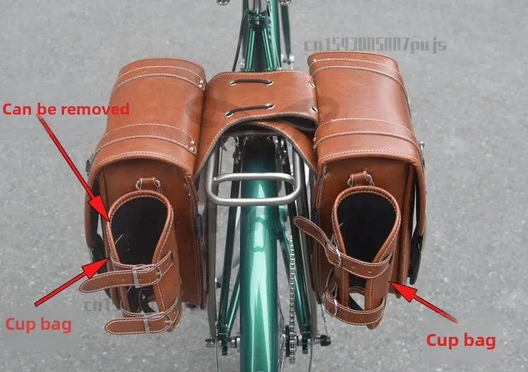 Borse Laterali Per Bici In Similpelle - Coppia Per Portapacchi Posteriore, Impermeabili - Foto 12