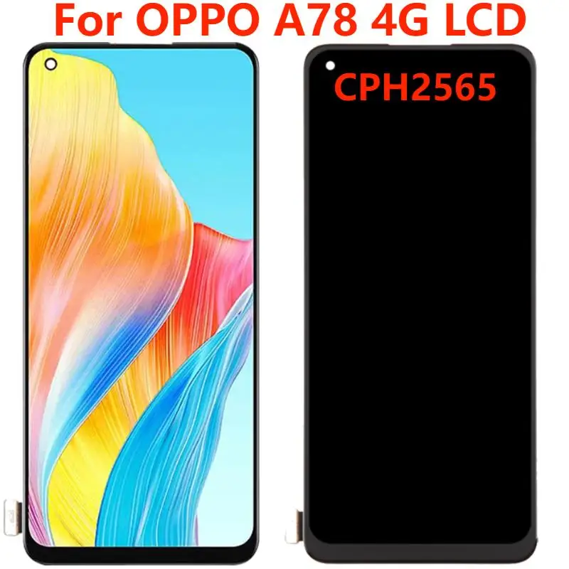 

Original 6.43" For OPPO A78 4G CPH2565 LCD Display With Frame Touch Screen Digitizer Panel Assembly Parts For OPPO A78 4G LCD