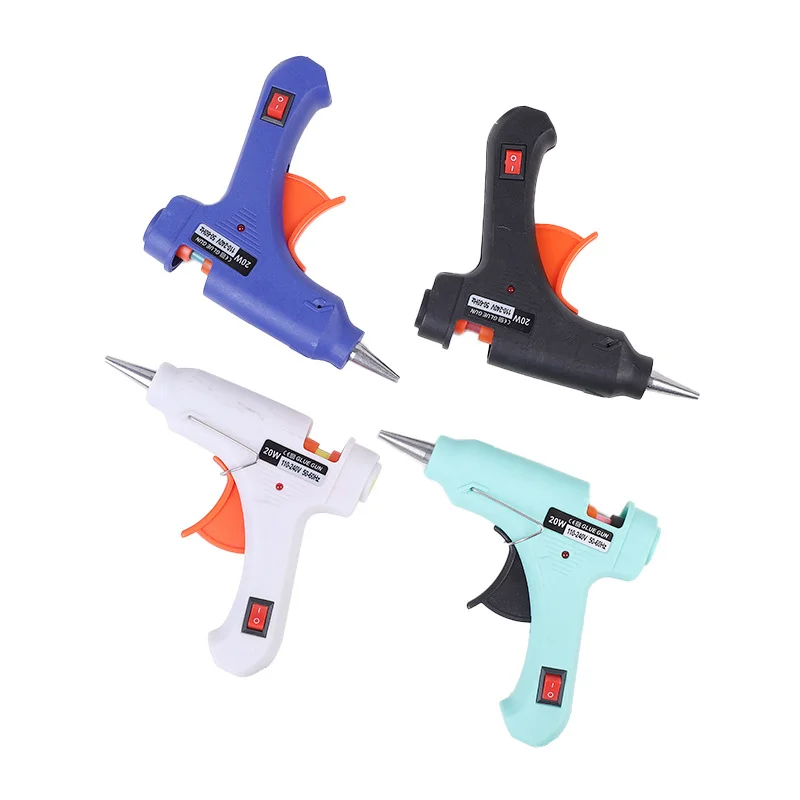 

20- Hot Melt Glue Gun 7mmX20mm Glue Stick 110-220V Power Tool Cover Hand Tool Small Craft Projects Hot Glue Gun