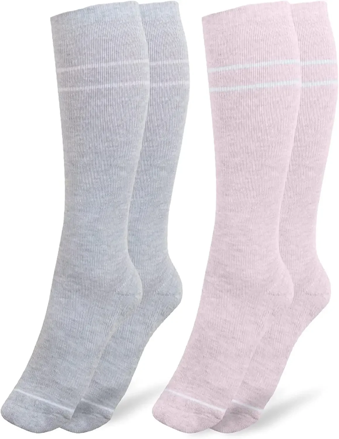 2 Pairs/4PCS  Maternity Compression Socks 20-30 mmHg Pregnancy Compression Socks Knitted Compression Socks for Women 2