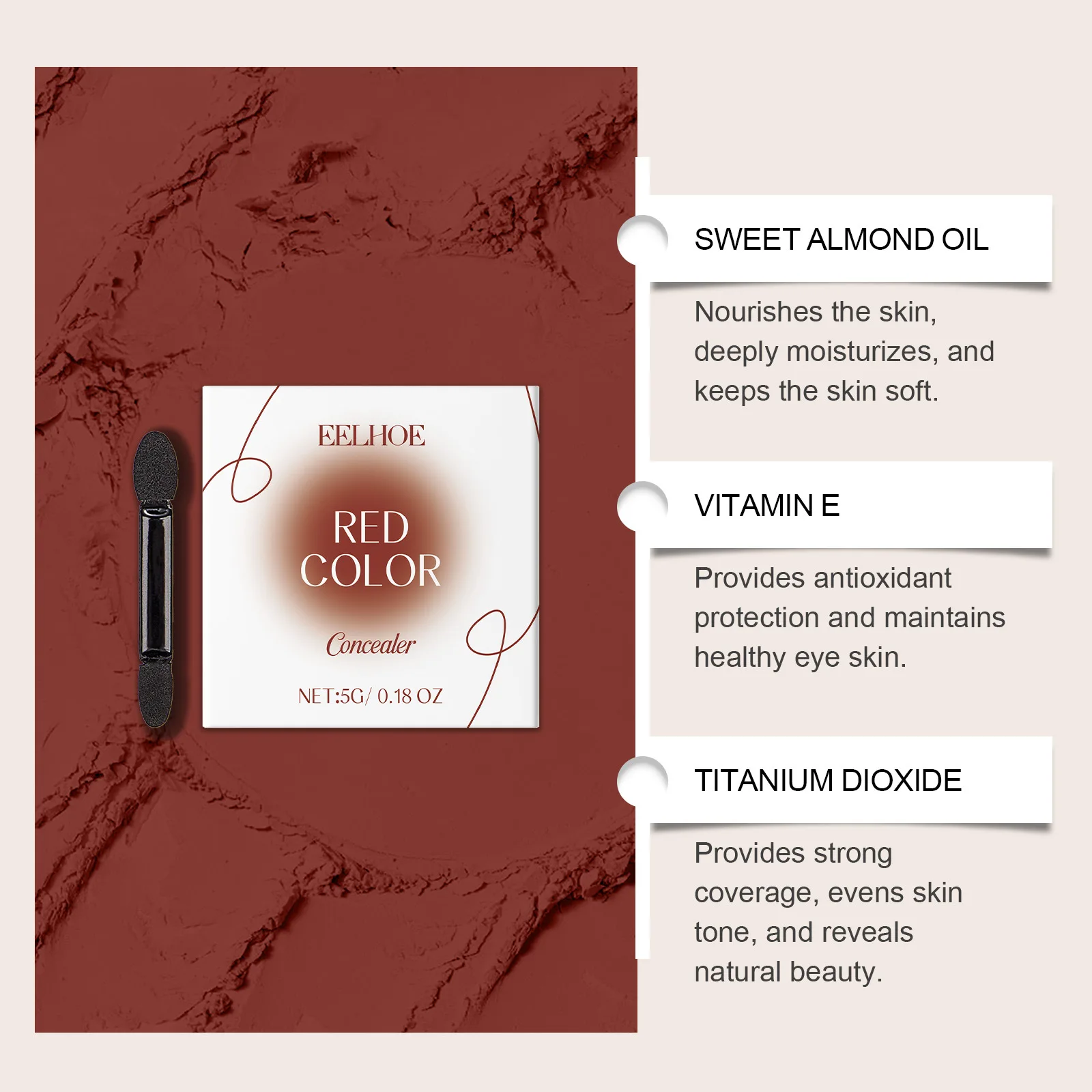 4 Colors Concealer Makeup Covering Facial Blemishes Oil Control Waterproof Dark Circles Cover Concealer Full Coverage 5g liquid concealer,makeup concealer,waterproof concealer,face concealer