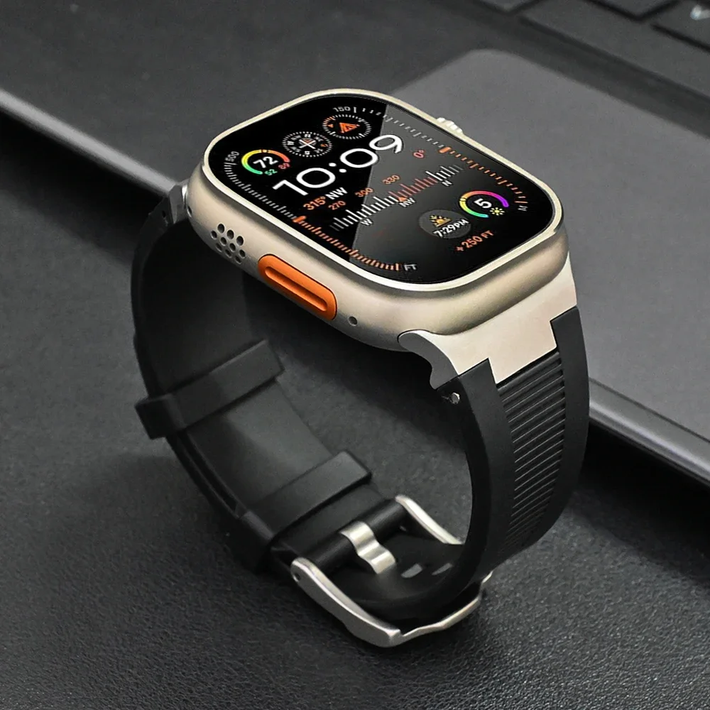 Premium Soft Silicone Watch Strap - Durable Rubber Band for Enhanced Comfort and Style