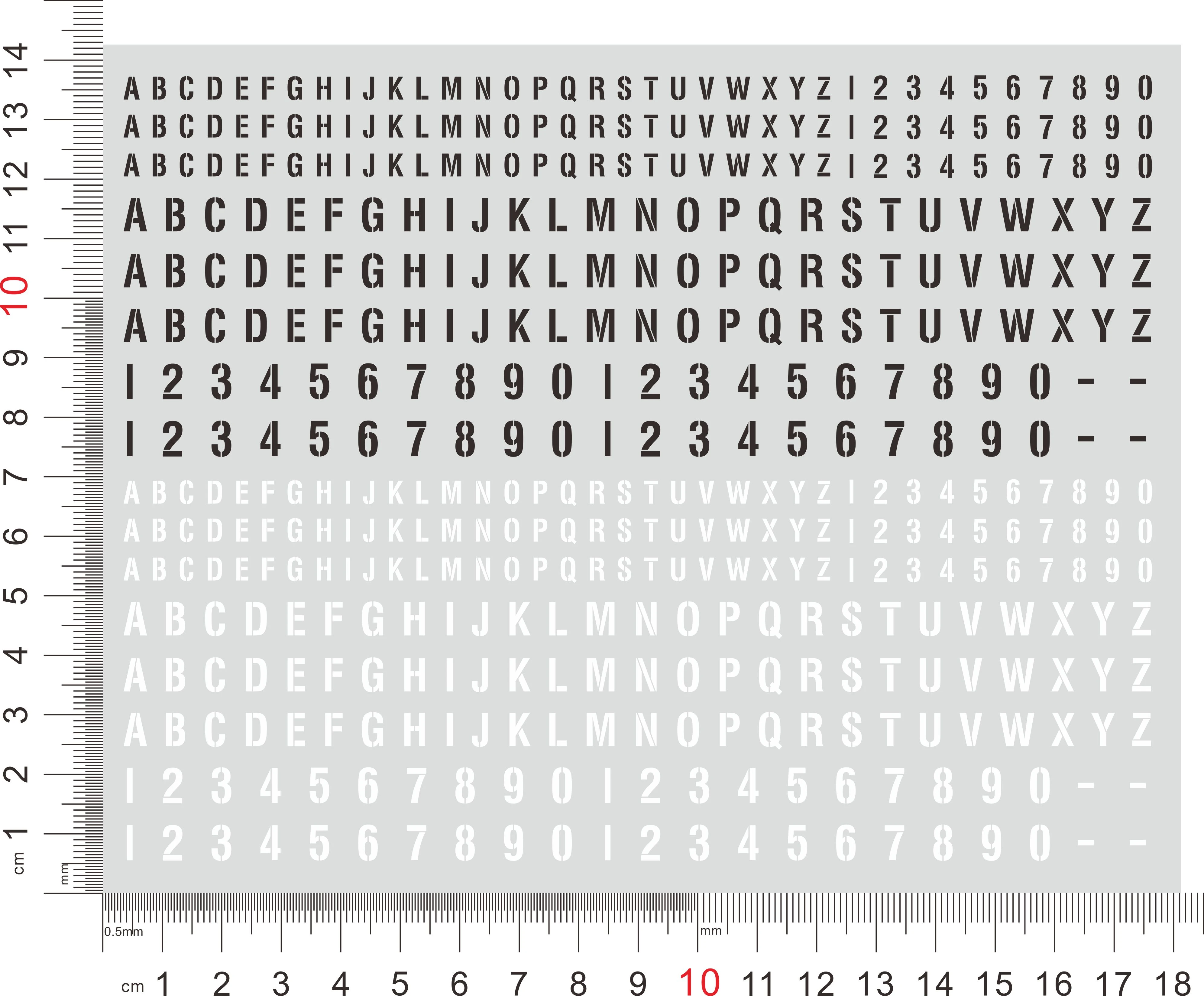 A La Carte 4 Lettres Orlandoo – carte militaire modèle char 1:35 32 24 lettres, autocollant  numérique eau noir/blanc | AliExpress