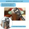 Outdoor Fork Spoon Versatile Outdoor Camping Tool Lightweight Fork Spoon Bottle Opener for Survival Tactical Utility for Easy 5