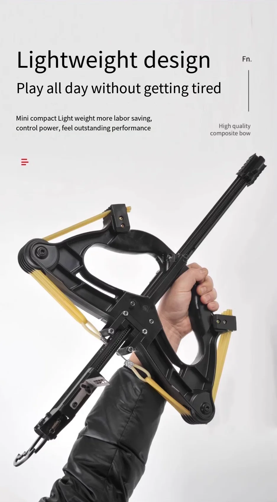 Description Picture 4 of item60LBS Slingshot Laser All-metal Powershot Hunting Steel Ball Slingshot Composite Bow Steel Mini Infrared Compound Bow Set