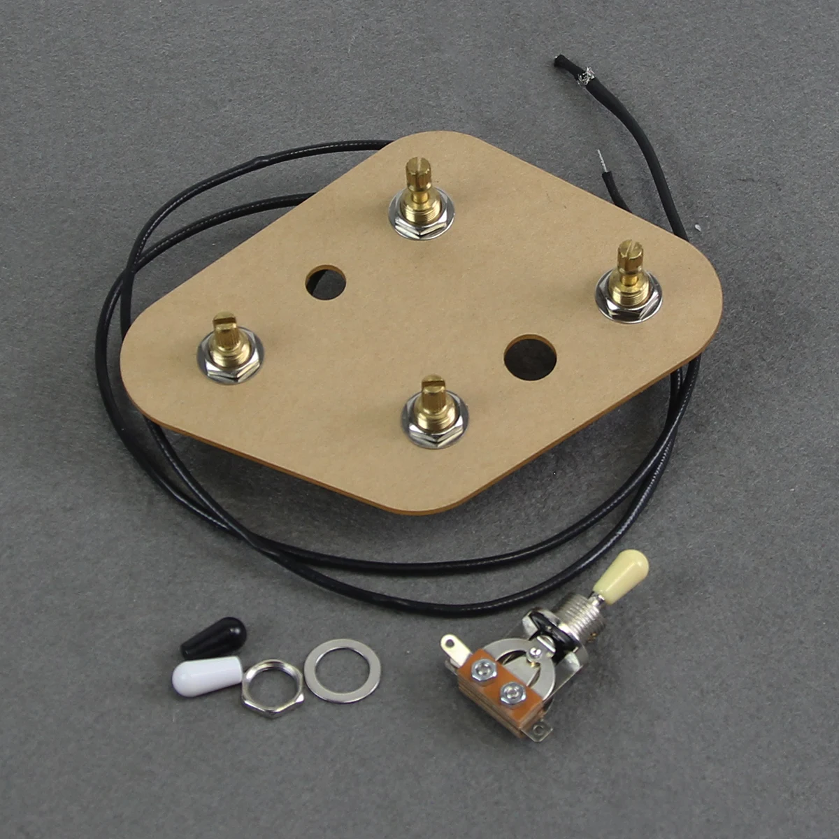 FLEOR Prewired 2T2V Electric Guitar Wiring Harness Kit 3 Way Toggle Switch SG