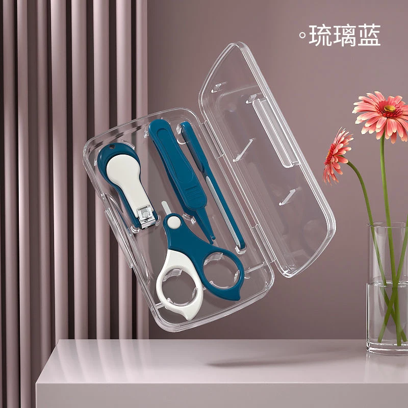 Baby Nail Clipper Set Nail Trimmer Cutter Clean Tweezers Tools Infant Ear Care