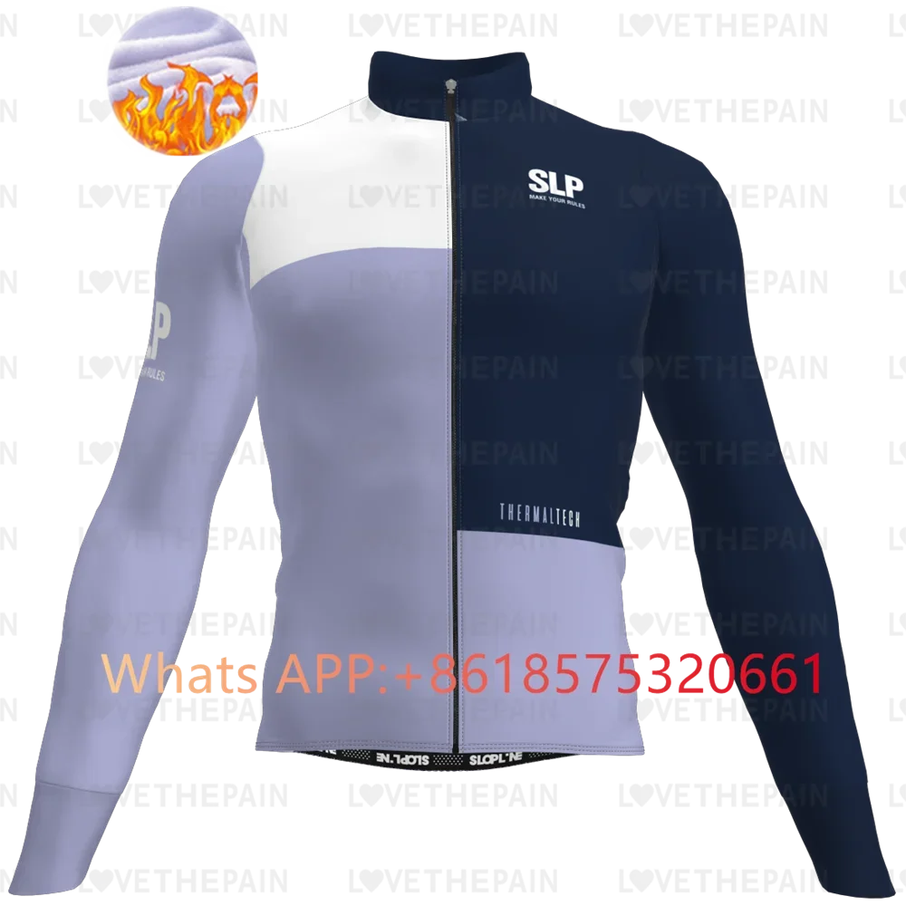 thumbnail image 1 of Slp SLOPLINE Team Ropa térmica de invierno para ciclismo, jersey para hombre, ropa cálida para exteriores, ropa para andar en bicicleta, mangas largas, ciclismo 2024, 1 of 5