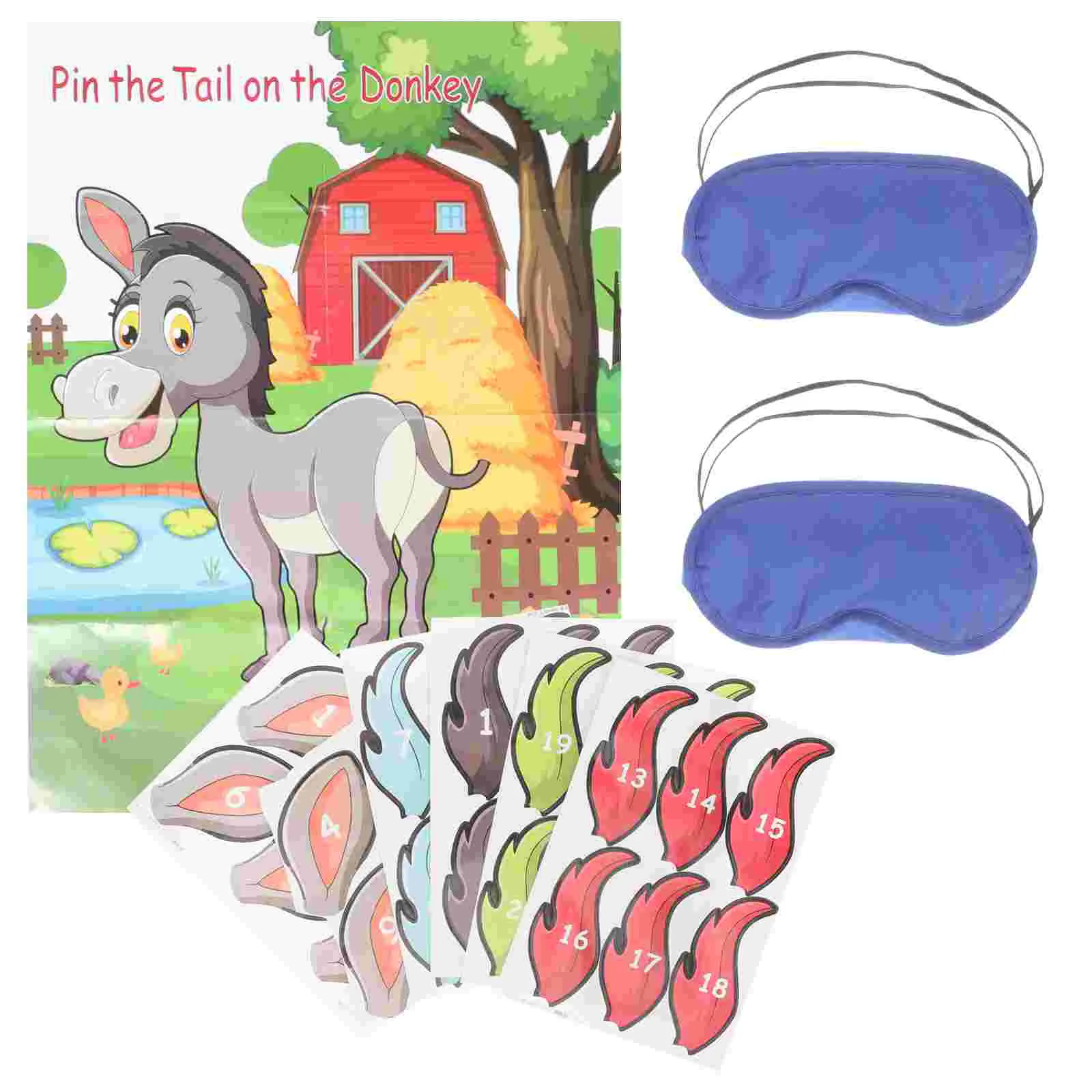 

1 Set Lovely Donkey Poster Decorative Wall Sticker Room Wall Decals Removal Donkey Poster