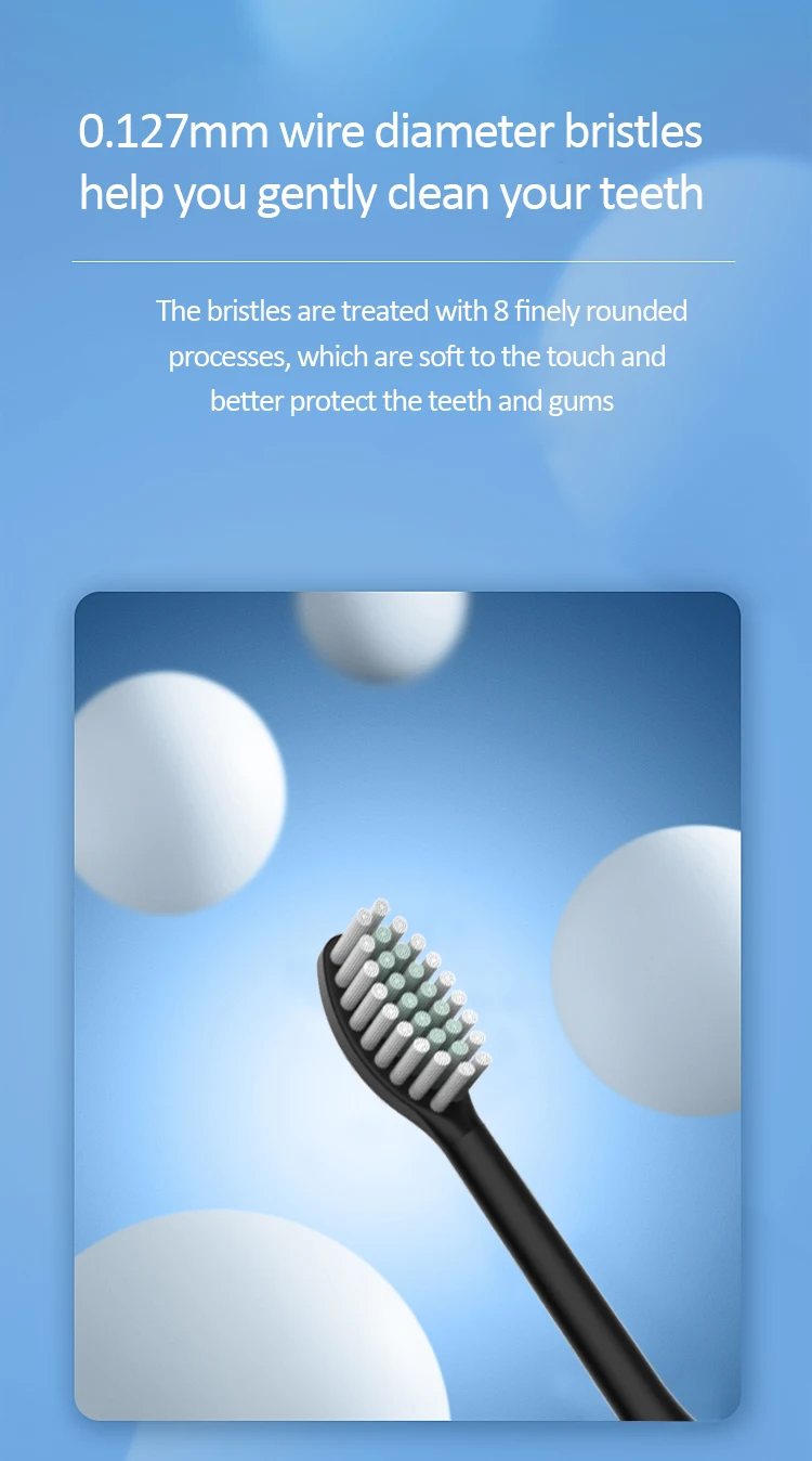 Description Picture 5 of itemGeZhou Electric Sonic Toothbrush USB Charge Rechargeable Waterproof Electronic Tooth Brushes Replacement Heads Adult and kids