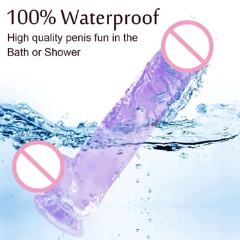 Realistic Dildo with Suction Cup, Flexible Dildo with Curved Shaft Balls for Vaginal G-spot Anal Prostate Women Sex Toys 5