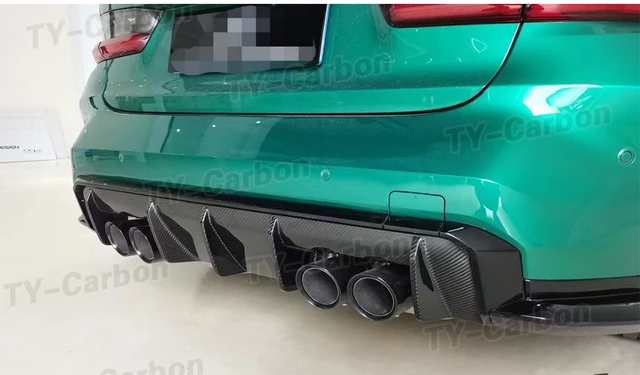 エアロパーツ カーボンファイバーV型ディフューザー+リアスプリッター2010-2013 W212 E350 E63 AMG Carbon Fiber カーボンファイバー リアバンパーディフューザー リップスポイラー と