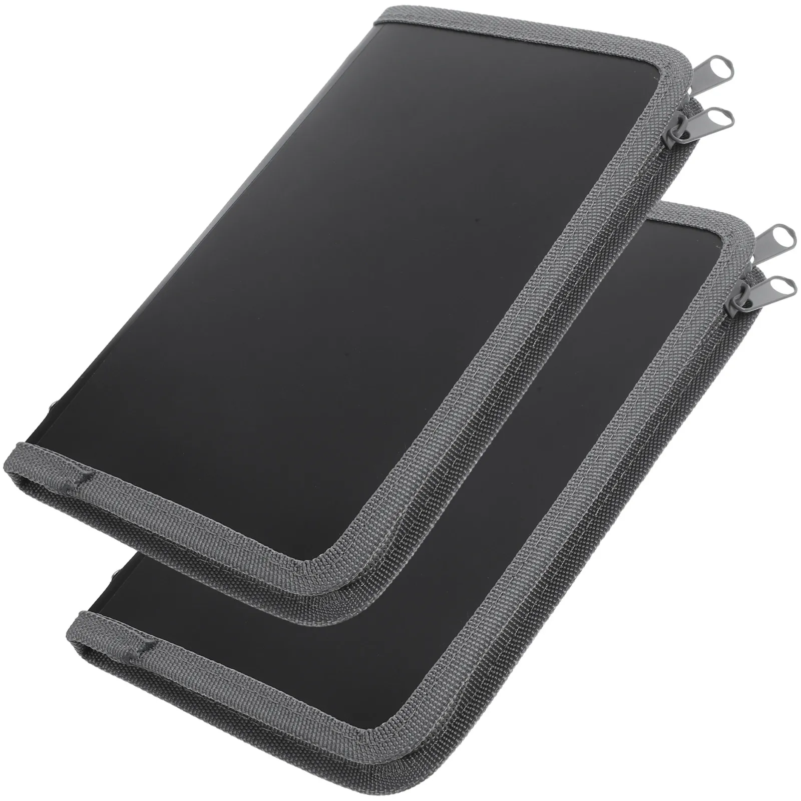 2Pcs 내마모성 플라스틱 아코디언 디자인 파일 가방 영수증 정리함 홈 오피스용 대용량 다층 파일링 폴더