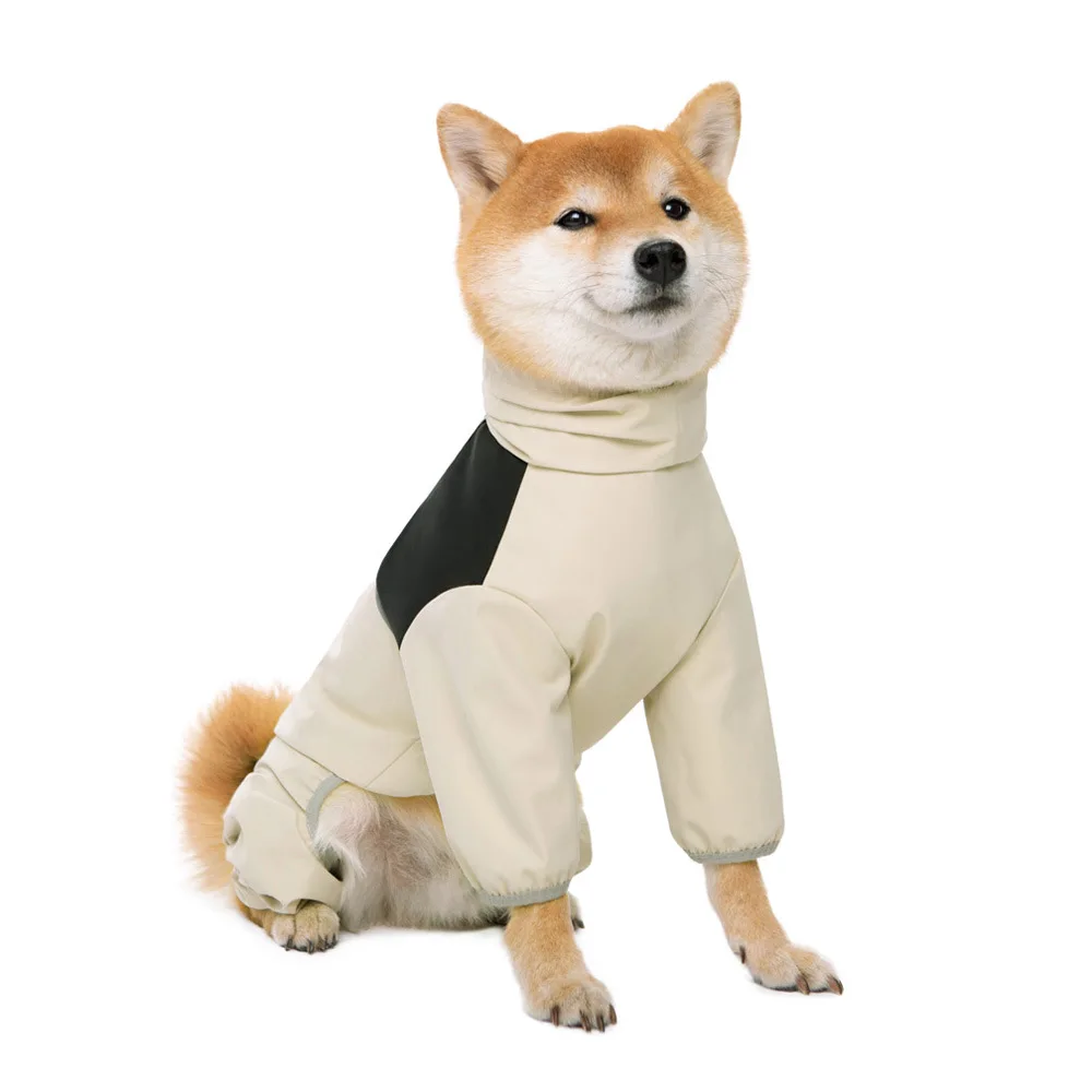 Dog raincoat Medium And Large Dog Raincoat Labrador Golden Retriever Shiba Lnu Four Feet Waterproof Dog Clothes Anti Storm Coat Pet Raincoat