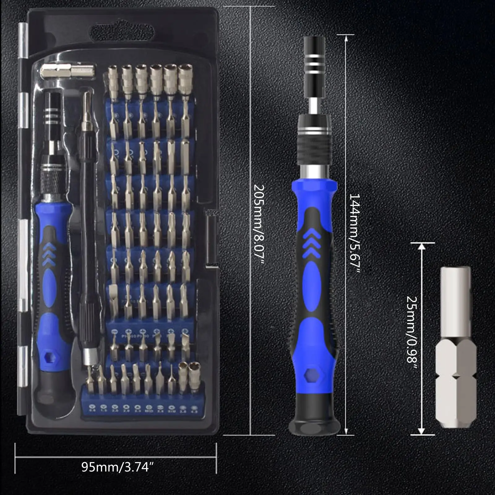 

Универсальный Набор отверток 62 в 1, магнитные ремонтные инструменты для компьютера, ноутбука, камеры, часов, очков
