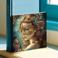 1PC Adult Mask Girl Coloring Book with 24Page Adult Picture Book For Relieve Stress Kill Time Graffiti Painting Drawing Art Book 2