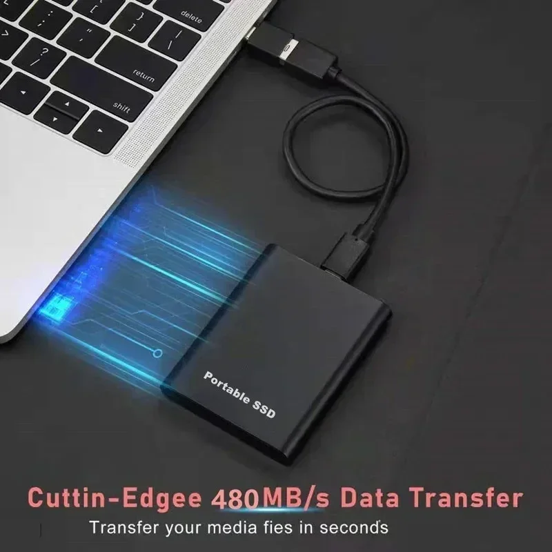 MIJIA SSD 4TB 128TB Flash Hard Drive External Type-C High Speed USB3.1 SSD Storage Portable HD Hard Disk For Laptop/PC