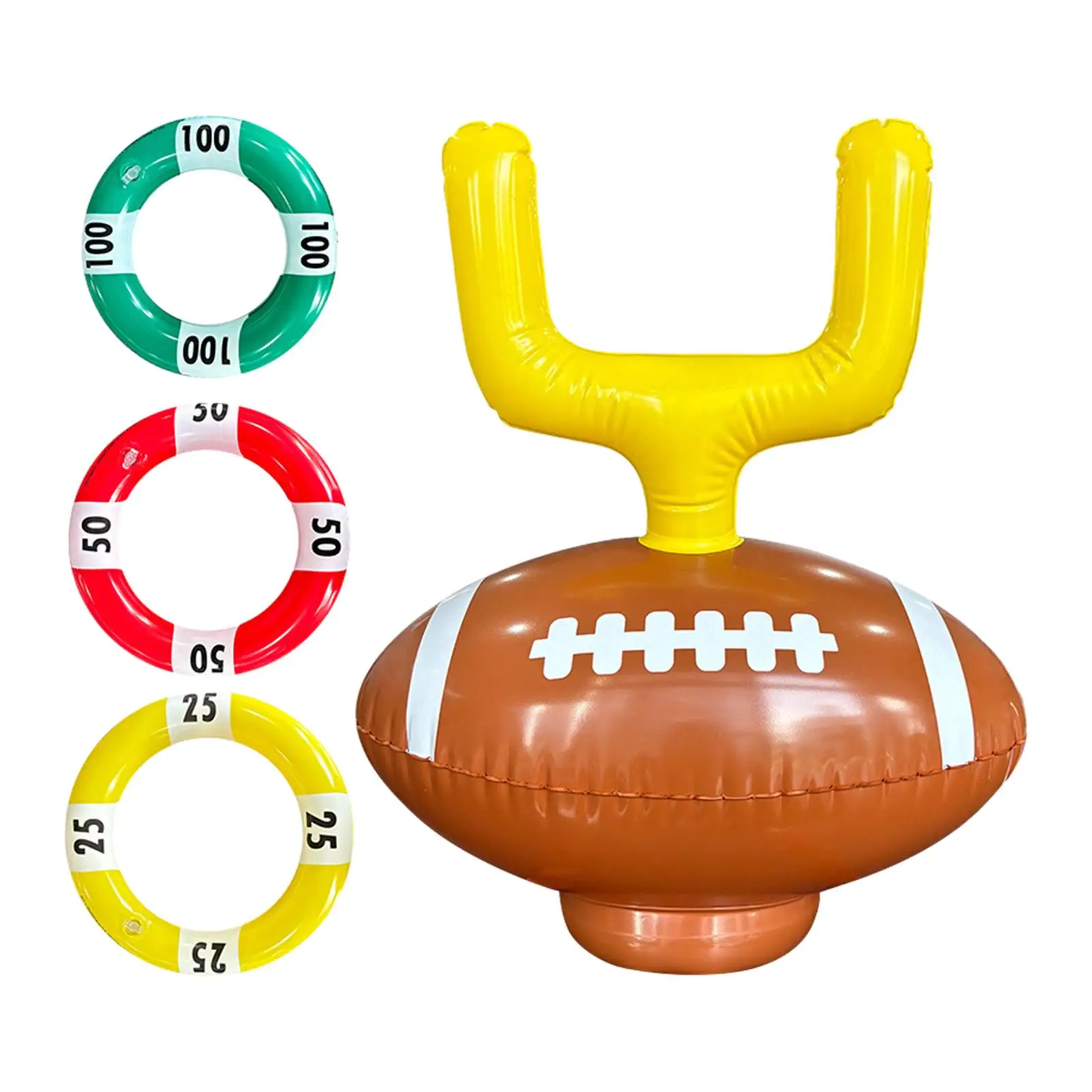 Football Ring Toss Hat Toy Ring Toss Games Set for Indoor Christmas Activity