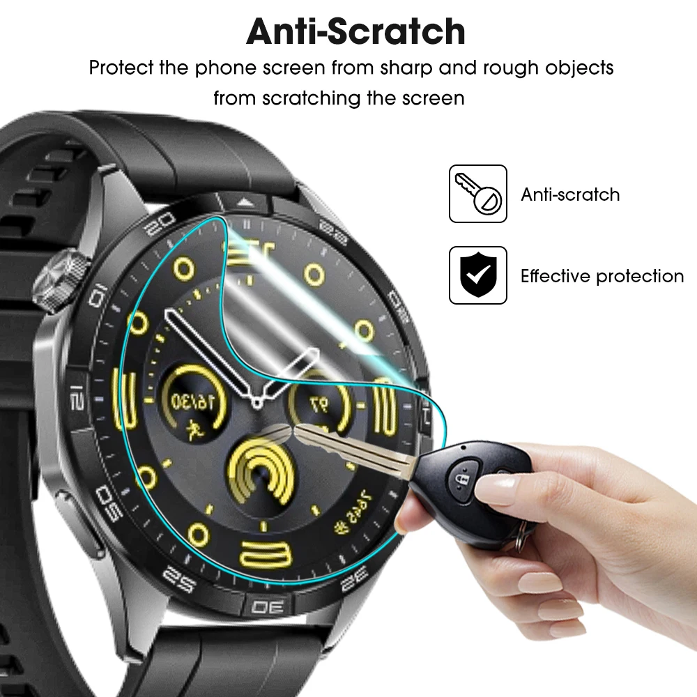 Soft TPU Hydrogel Screen Protector Film for Smartwatches - Clear, Durable Accessories