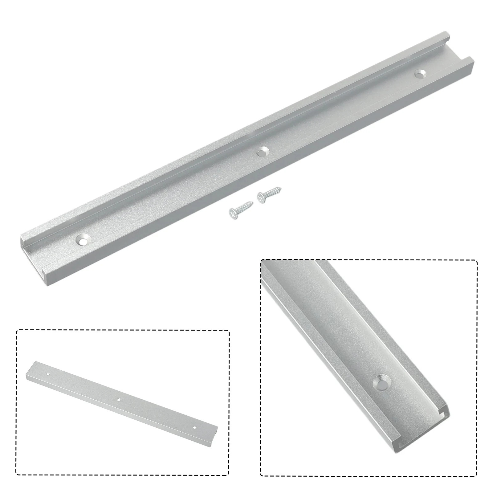 

T Slot T-Track For Woodworking Bench Saw/Router Table 30 Type 300/400/600mm Aluminium Alloy Miter Bar Slider Silver