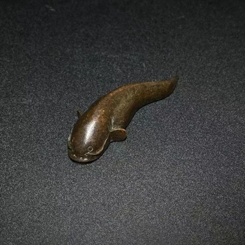 

Metal Fish Statue Fish Trinkets Vintage Decor Figurines Catfish Sculpture Crafts Office Home Decor Desk Accessories