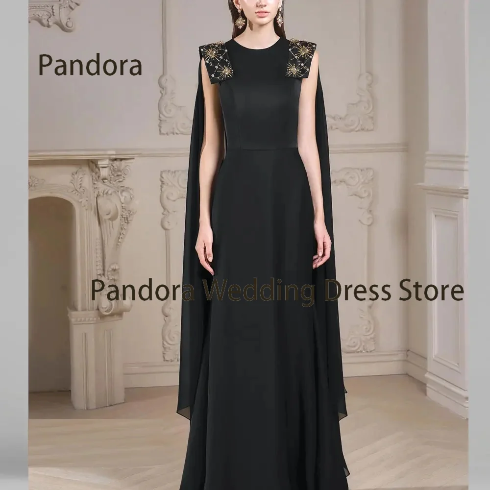 

Pandora O-Neck Sleeveless Shawl Women's floor-length Formal Evening Dress Mermaid Crystal Wedding Cocktail Banquet Party dress