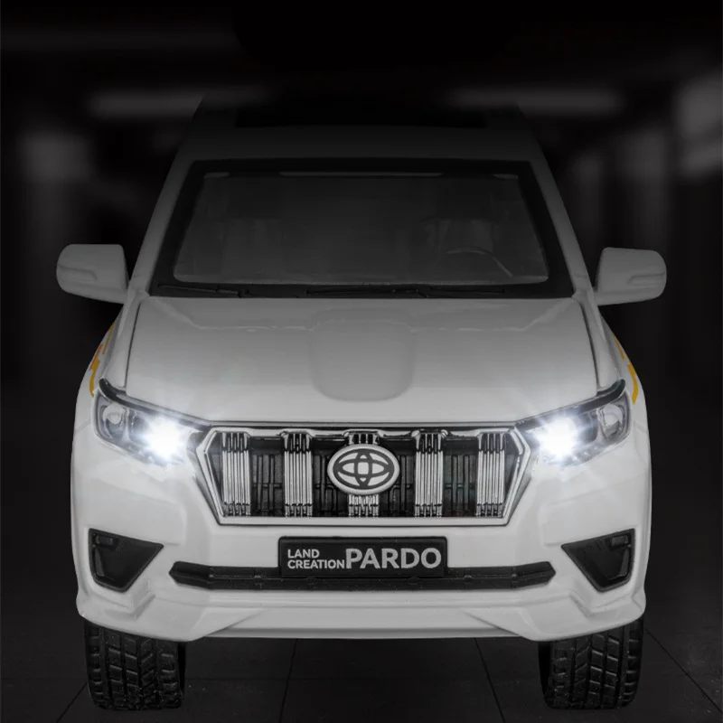1/24 Toyota LAND CRUISER Prado SUV Alloy Car Model Diecast Metal Toy Off-road Vehicles Car Model Simulation Collection Gift 4