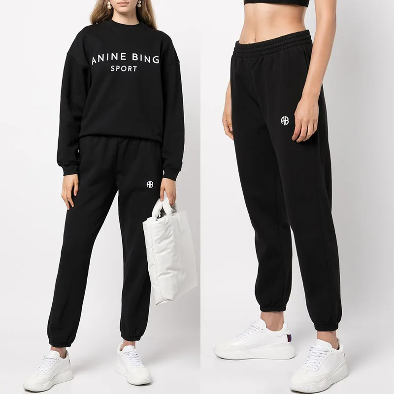 

Women's Letter-printed Sweatpants Luxury Pants Jogging Pants Casual Sports Fitness Solid Versatile Pants Women's Sweatpants