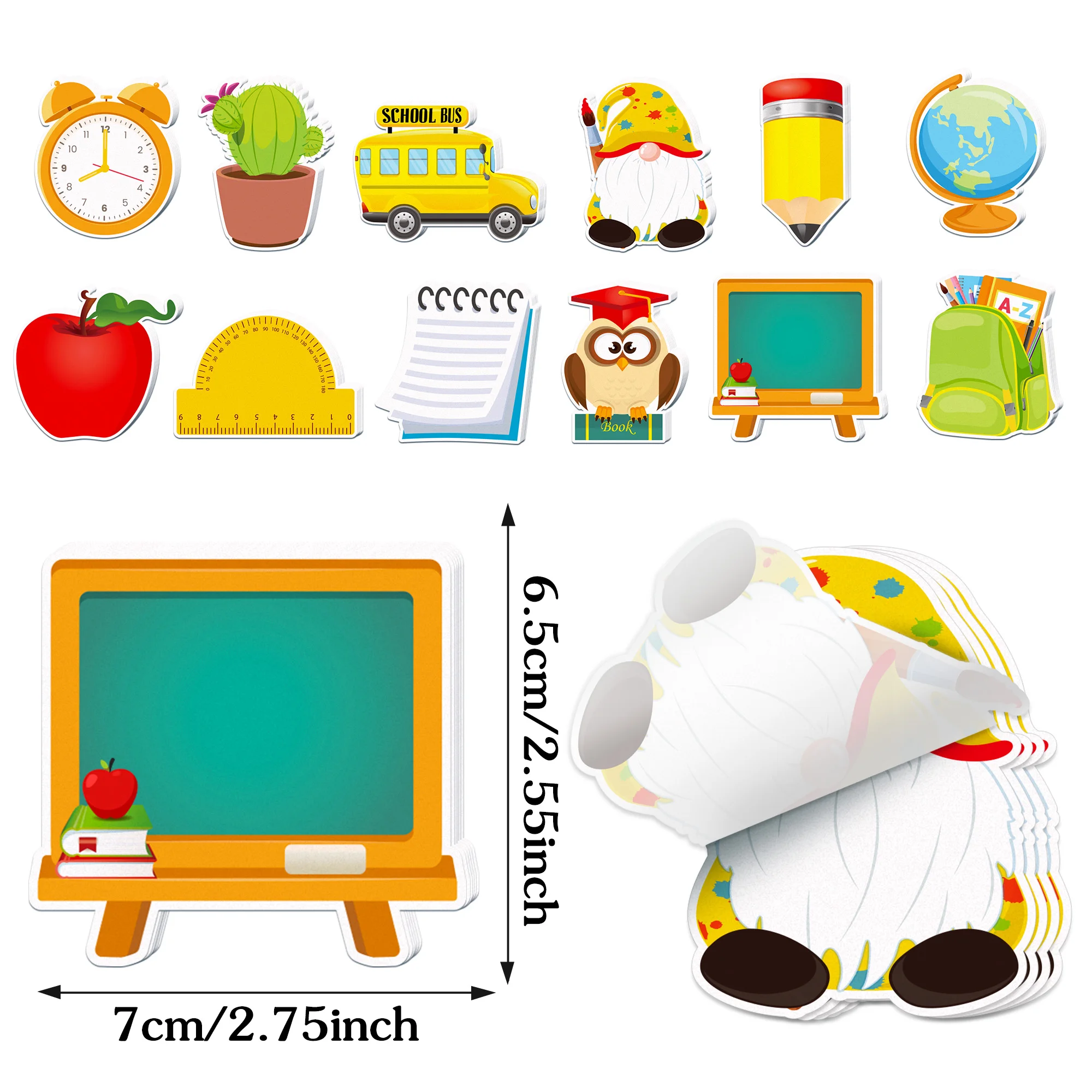 Back to School Theme Self-Adhesive Sticky Notes Notepad Writing Memo Pads for Back to School Party Supplies 4