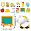 Back to School Theme Self-Adhesive Sticky Notes Notepad Writing Memo Pads for Back to School Party Supplies 4