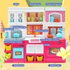 DIY Kid Play House Simulation Kitchen Pretend Toys Kitchenware Lighting and Sounds Cooking Game Set Children Fun Educational Toy 2