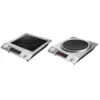 Electric Hot Plate for Cooking Easy to Clean Countertop Single Burner Cookware Electric Cooktop for Camp Home Picnic Office Dorm 2