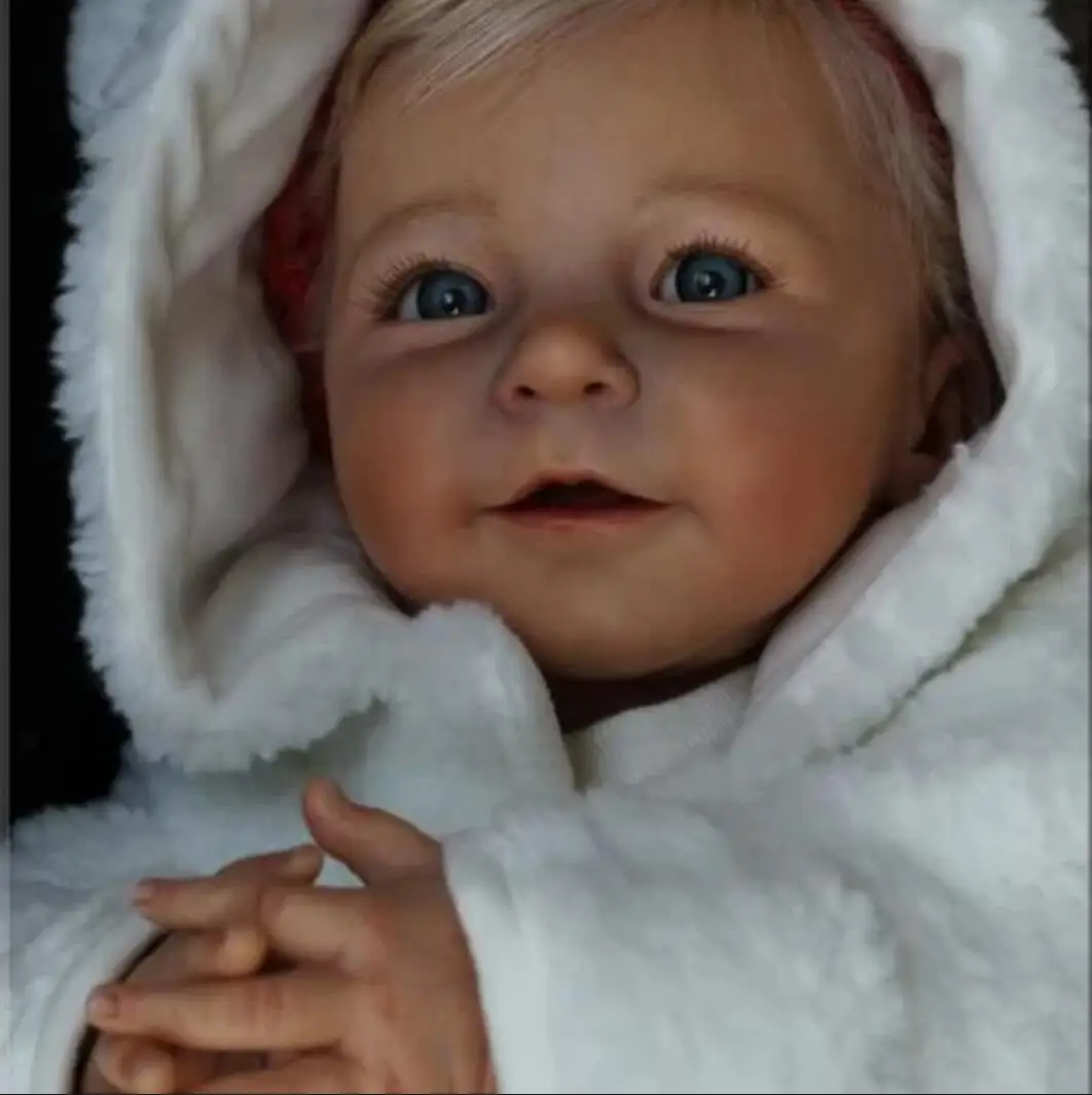 55 CM 3D-Paint Skin Silicone Reborn Girl Baby Doll Toy Realistic Like Real Bebe Princess Toddler Alive Dress Up Boneca 2