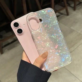 Luxury Shiny Dream Shell Pattern Phone Case For iPhone 11 12 13 14 15 16 17 Pro Max Plus IMD Shockproof Bumper Back Cover 1