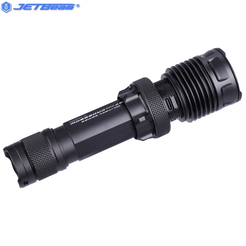 高性能戦術懐中電灯,JETBEAM-M37プロ,21700ルーメン,充電式,バッテリー