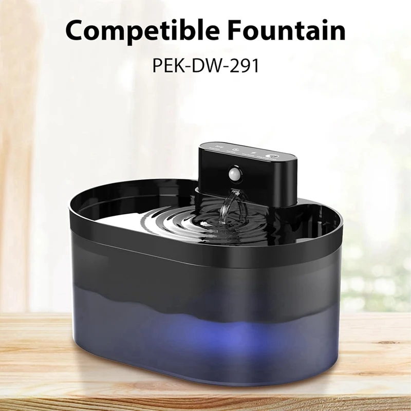 ABDJ-Cat Water Fountain Filters 2.2L/74Oz Automatic Pet Water Fountain Replacement Filters And Sponges