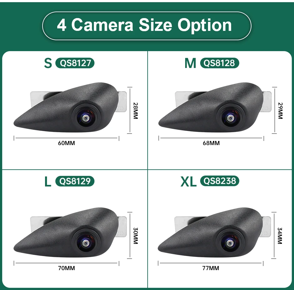 Front and Rear Cameras CCD AHD 1080P Vehicle Emblem Front View Camera For Hyundai Elantra Verna Accent Tucson IX35 Santa Fe I20 I30 I40 H1