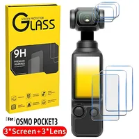 For DJI OSMO Pocket 3 Tempered Glass Film Screen Protector Hardness Anti-Scratch Lens Camera Film for DJI Pocket 3 Camera Films