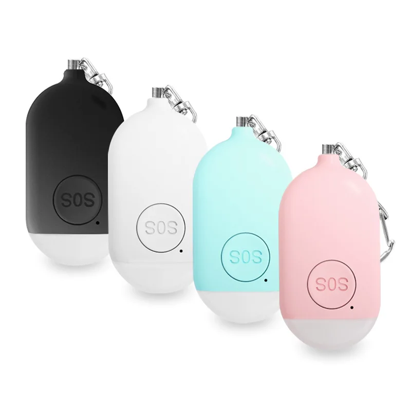 

Mini Alarm Charging Anti Wolf Alarm safety keychain Flashlight Intelligent Anti Wolf Artifact Outdoor Personal Alarm self