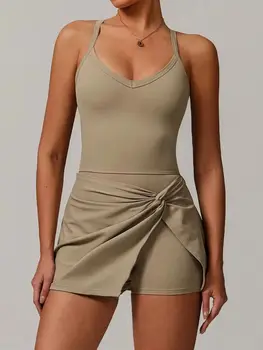 Romper Backless Set Gym High-intensity Sports Fitness Bodysuit Siamese Sportswear Women Clothes  One-piece Playsuit Yoga Suit 1