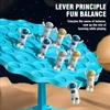 1pc children's DIY puzzle Balance Tree Folding Rabbit Astronaut board game Casual parent-child interactive tabletop combat toys 3